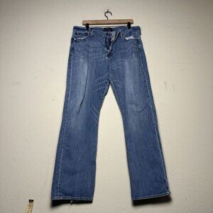 Lucky Brand 363 Vintage Straight Denim Jean Pant Men 38x32 Distressed Baggy Fit